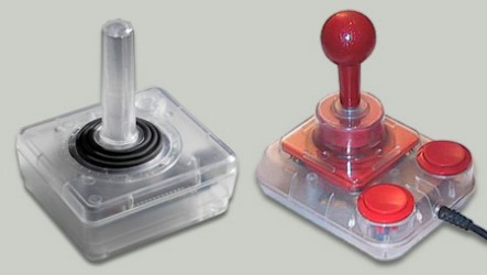 Atari-VCS- und Competition-Pro-Joystick